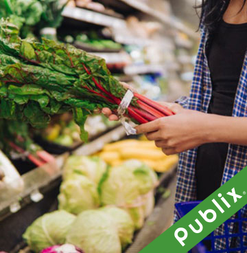 The Line - woman holding vegetables at Publix - "Publix"
