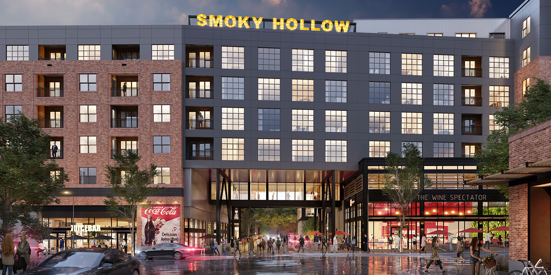 The Line Raleigh outdoor rendering of Smokey Hollow